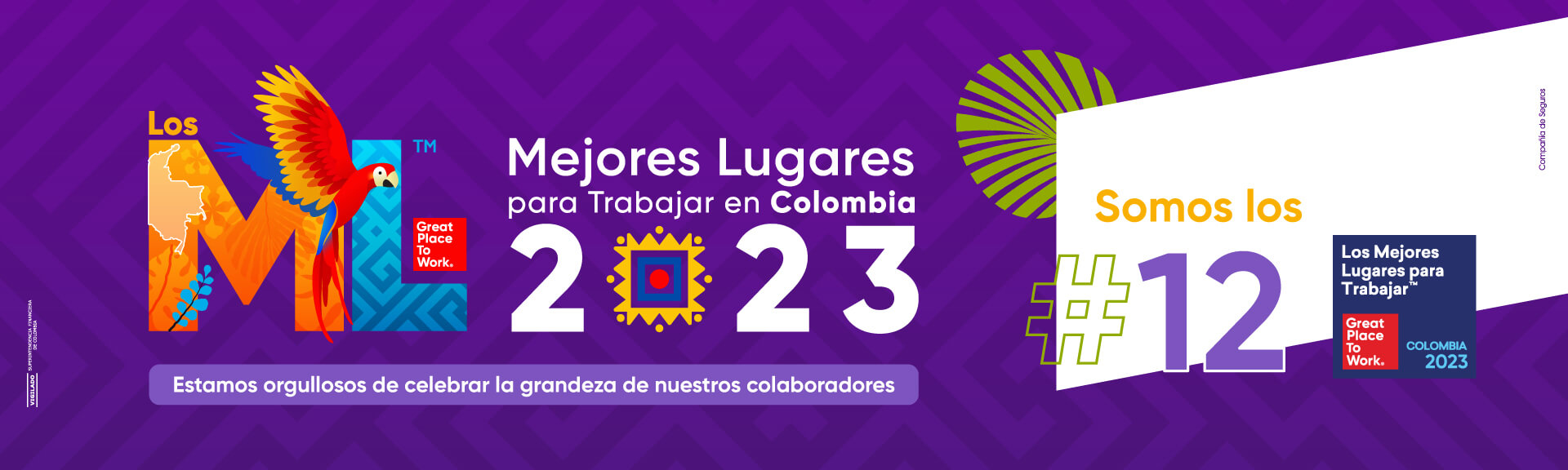 Somos los #12 para trabajar en Colombia