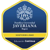 Insignia Sostenibilidad de la Universidad Javeriana