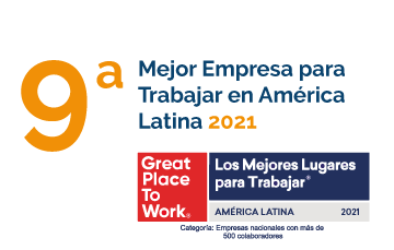 Novena mejor empresa para trabajar en América Latina